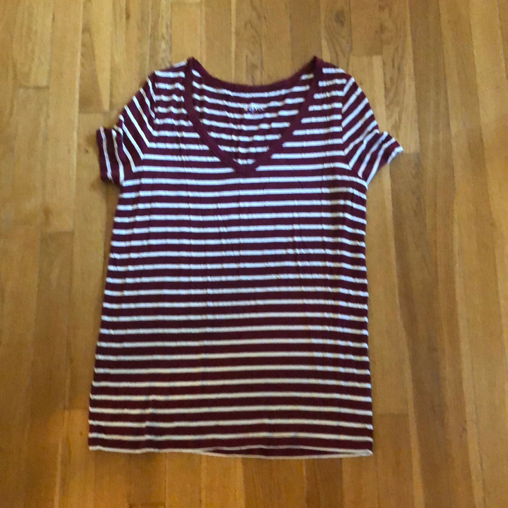 Red and White T Shirt